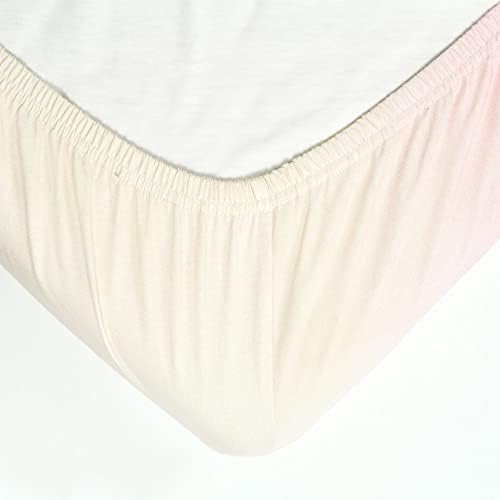 Hello Spud organic cotton changing pad cover laid flat