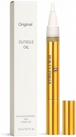 Fragrance-free nail strengthener serum pen displaying the soft brush tip mechanism.