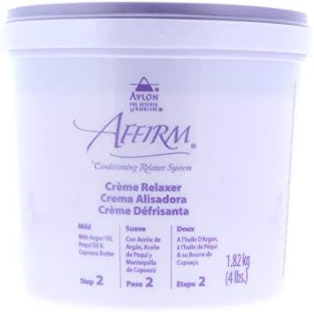 Avlon Affirm Creme Relaxer mild control front view professional hair smoothing formula