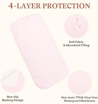 Folded portable waterproof changing pad cover