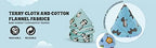 Set of five reusable cotton teepees for nursery care