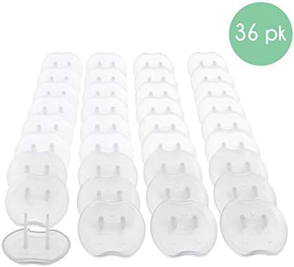 Close up of smooth finish baby safety outlet plug