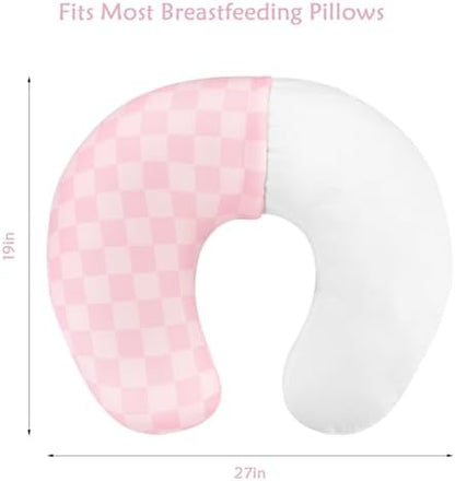 Two piece nursing pillow cover set for newborn nursery