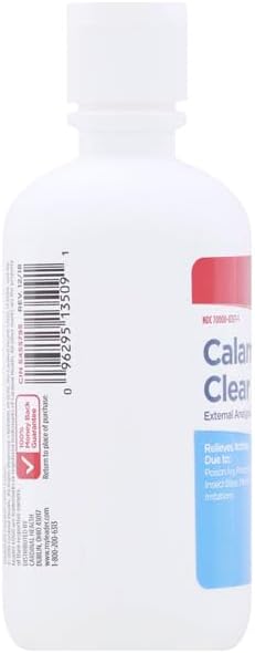 Leader clear calamine lotion 177 milliliters bottle size comparison for household first aid kits