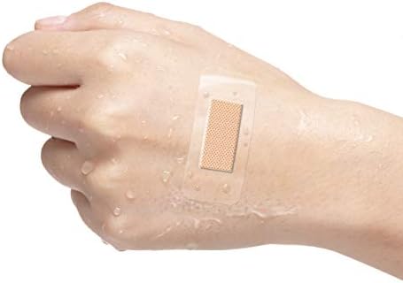 Hygienic easy pull open tabs on Curad sterile clear bandages.