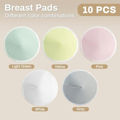 Reusable nursing pads inside a laundry bag