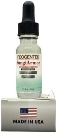 Application of Neogentek essential oil on a discolored fingernail