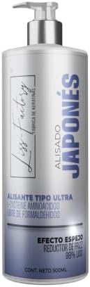 Professional L-Cysteine hair straightening cream 500 milliliter bottle packaging.