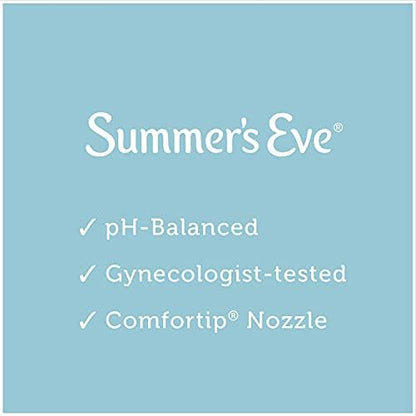 Side view of Summer's Eve 2 count box showing pH balanced benefits.