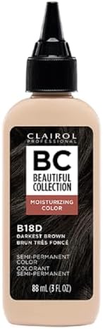 Clairol Professional semi permanent hair color 18d showing the ammonia free liquid texture