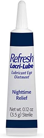 Three tubes of Refresh Lacri-Lube ointment showing USA imported packaging details.