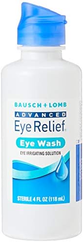 Bausch + Lomb 118ml eye wash bottle with nozzle applicator for dust removal
