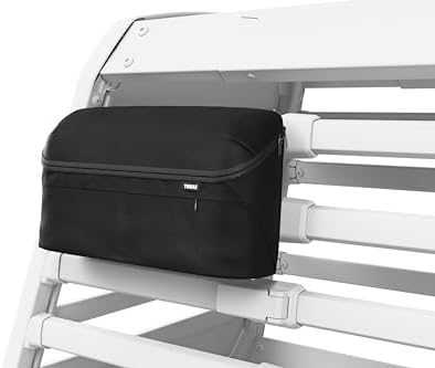 Black polyester dog crate organizer being held as a portable tote bag