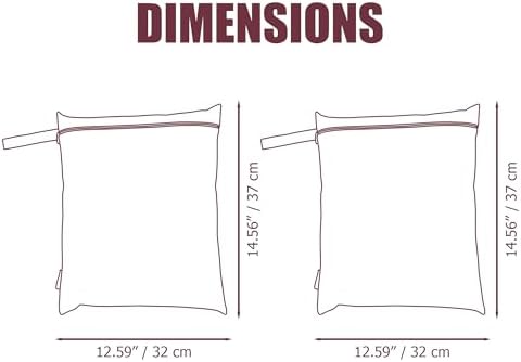 Large and small size comparison of Hamur Home storage bags