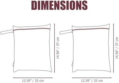 Large and small size comparison of Hamur Home storage bags