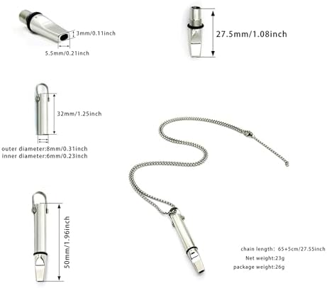 Durable 304 stainless steel mindful breathing necklace for natural craving control.