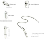 Durable 304 stainless steel mindful breathing necklace for natural craving control.