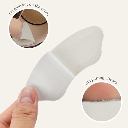 Pack of 12 individual heel liners showing the slim profile and ergonomic shape.