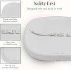 Evolur Eva Baby Changing Pad close-up of contoured walls