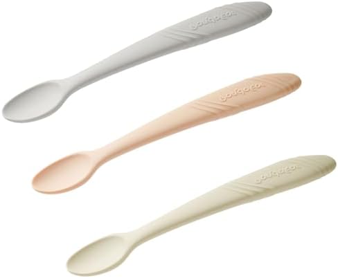 Close up of the flexible soft tip on the PandaEar infant training spoon.