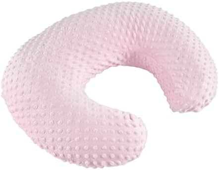 Detailed view of the zippered removable cover on the nursing pillow