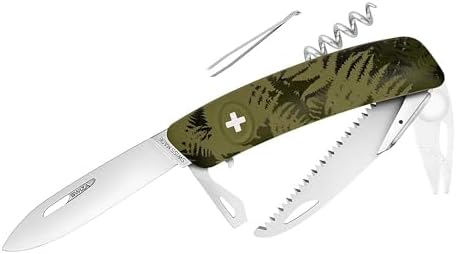 Swiza TT05 Swiss pocket knife showing open locking blade and tools