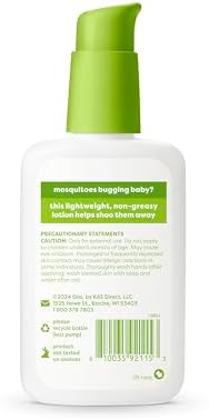 Babyganics plant based non greasy baby bug defense lotion four ounce packaging