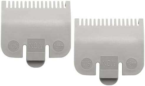 Premium replacement number half guide attachment fitting on a standard clipper blade head