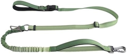 Kubemueg bungee dog leash with adjustable waist belt
