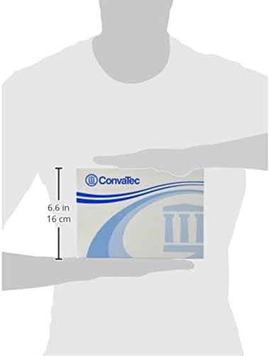 ConvaTec model 401502 twelve inch drainable pouch packaging box and premium materials illustration.