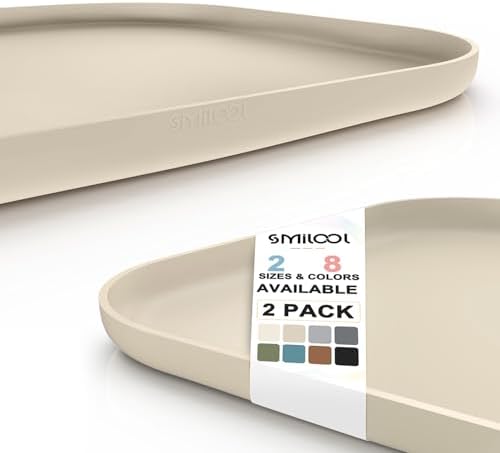 Smilool silicone pet feeding mat raised edge detail