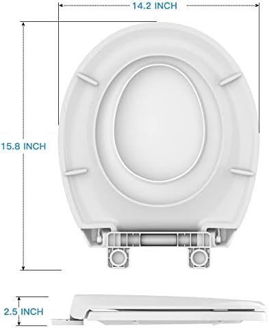 Installation hardware kit included with the GarveeTech round white family toilet seat