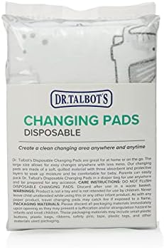 Dr. Talbot's changing pad showing the 24 by 16 inch size