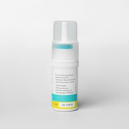 NoWonder twenty-five milliliter nasal hygiene spray nozzle closeup