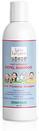 Close up of Lice Lifters natural prevention formula label