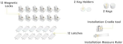 Installation of Vmaisi magnetic locks inside a kitchen drawer