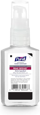Purell Prime Defense Advanced Hand Sanitizer, Fragrance Free, Our Maximum Strength Formula, 2 fl oz Travel-Size Pump Bottles (Pack of 6) - 3299-04-EC - Image 2
