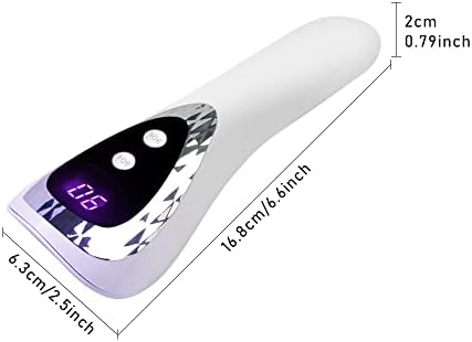 Side profile of Smallshs rechargeable UV lamp for home manicure.