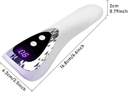 Side profile of Smallshs rechargeable UV lamp for home manicure.
