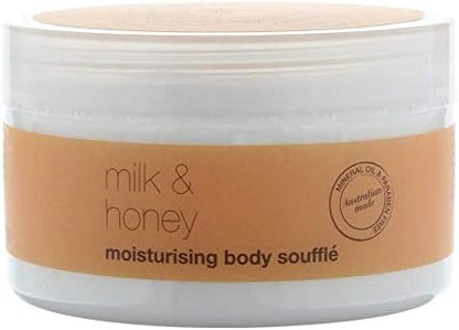 Whipped texture of Australian made natural shea and cocoa butter body cream