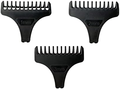 Professional cordless detailing trimmer with three guard attachments and cleaning accessories set