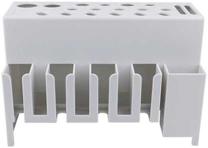 Detached view of the CestoMen professional salon tool organizer tray and mounting panel