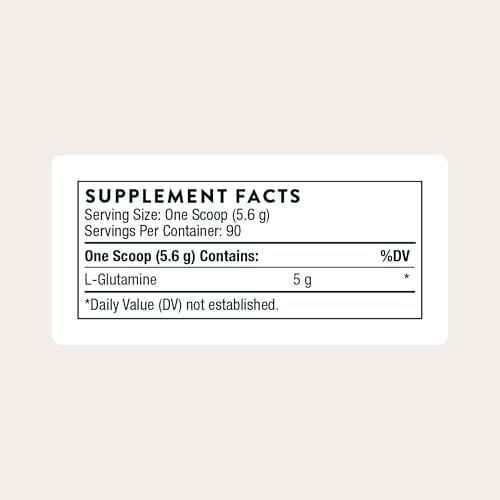Thorne L-Glutamine amino acid supplement tub