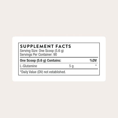 Thorne L-Glutamine amino acid supplement tub