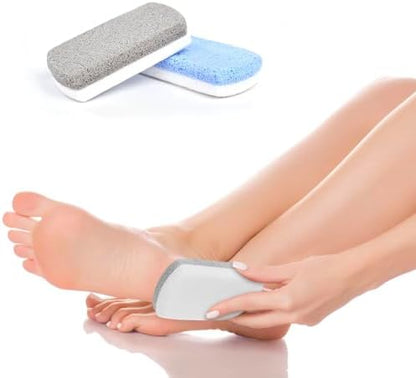 Grey and blue volcanic lava foot scrubbers for dead skin removal