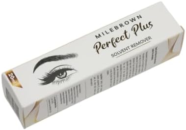 MinaiBrow professional brow henna remover solution with dropper applicator for precise eyebrow shaping adjustments.