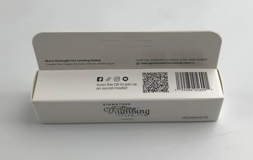 Tattoo Numbing Cream Company signature anesthetic tube showing ingredients list for skin desensitization.