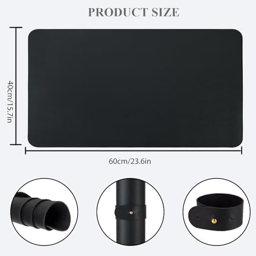 Foldable manicure pad showing textured PU leather surface