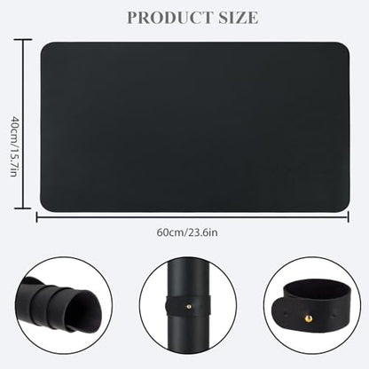 Foldable manicure pad showing textured PU leather surface