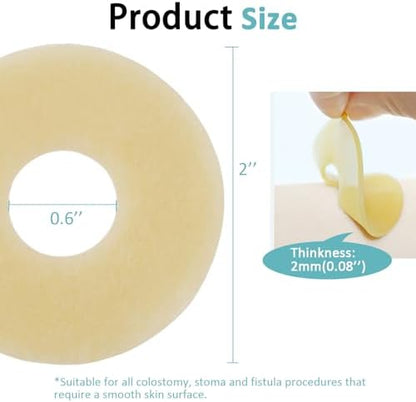 Demonstration of the two millimeter thickness of the leak free skin extender ring.